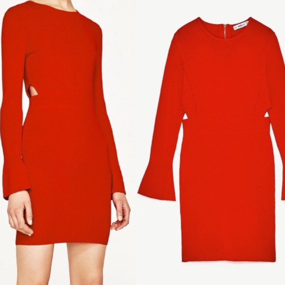 2/$40 Zara Red Knit Dress